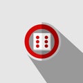 Domino icon. Casino,entertainment icon. Illustration vector