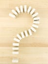 Domino Question Mark Royalty Free Stock Photo