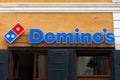 Domino's pizza logo.