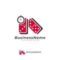 Domino Time logo vector template, Creative Domino logo design concepts Royalty Free Stock Photo