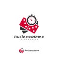 Domino Time logo vector template, Creative Domino logo design concepts Royalty Free Stock Photo