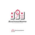 Domino Time logo vector template, Creative Domino logo design concepts Royalty Free Stock Photo