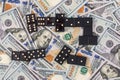 Domino and US dollar Royalty Free Stock Photo