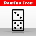 Domino vector icon design concept