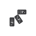 Dominoes dice vector icon Royalty Free Stock Photo