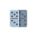 Dominoes game flat icon