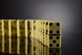 Dominoes Lined Up Royalty Free Stock Photo
