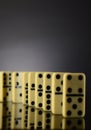 Dominoes Lined Up Royalty Free Stock Photo