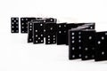 Studio shot of Dominos lined up Royalty Free Stock Photo