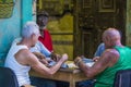 Dominos players in Havana , Cuba Royalty Free Stock Photo