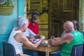 Dominos players in Havana , Cuba Royalty Free Stock Photo