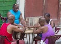 Dominos players in Havana , Cuba Royalty Free Stock Photo