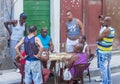 Dominos players in Havana , Cuba Royalty Free Stock Photo