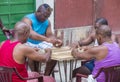 Dominos players in Havana , Cuba Royalty Free Stock Photo