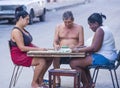 Dominos players in Havana , Cuba Royalty Free Stock Photo
