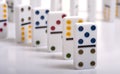 Dominos on White Royalty Free Stock Photo