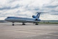 Domodedovo airport, Moscow - July 11th, 2015: Tupolev Tu-154M EW-85748 of Belavia Airlines