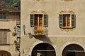 Domodossola, Italy. Market square detail