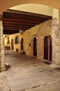 Domodossola, Italy. Pavement passageway Royalty Free Stock Photo