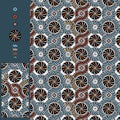 Domus Romana Palazzo Valentini redraw seamless pattern