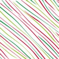 Seamless Red Green Diagonal Stripes On White Background Royalty Free Stock Photo