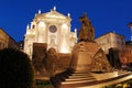 Don Bosco statue at dusk Royalty Free Stock Photo