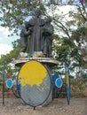 Don Bosco (St.Jhon Bosco) statue at Fatumaca garden, Baucau, Timor-Leste.