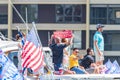 Don Jr and Kimberly Guilfoyle Trump Boat Parade Royalty Free Stock Photo