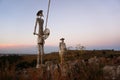 Don Quijote monument on top of a hill