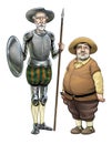 Don Quijote y Sancho Panza