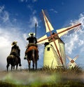 Don Quixote and Sancho Panza Royalty Free Stock Photo