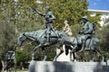 Don Quixote statue at Spain Square Royalty Free Stock Photo