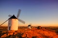 Don Quixote windmills Consuegra, Toledo Spain.