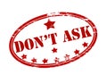 Don t ask Royalty Free Stock Photo