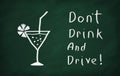 Don't drink and drive! Royalty Free Stock Photo