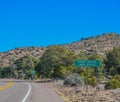 Don`t Drink and Drive Sign on the roadside of Globe, Gila County, Tonto National Forest, Arizona USA Royalty Free Stock Photo