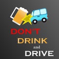 Don't drink and drive take the Taxi Royalty Free Stock Photo