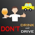 Don't drink and drive Royalty Free Stock Photo