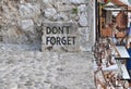 Don't Forget text in Mostar,