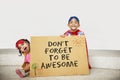 Don`t Forget to be Awesome Do Your Best Good Work Concept Royalty Free Stock Photo