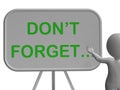 Don't Forget Whiteboard Shows Remembering Tasks And Recalling