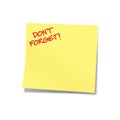 Don't forget yellow note