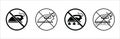Don't iron sign set. Do not iron symbol icon set. Clothes maintenance instruction. Vector stock illustration. Cloth label