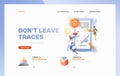 Don`t Leave Traces Web Page Header