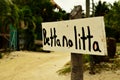 Don't Litter Sign in Belize