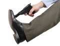Don't shoot yourself in the foot Royalty Free Stock Photo