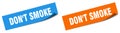 don't smoke sticker. don't smoke sign set. Royalty Free Stock Photo