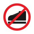 don't step on icon vector Royalty Free Stock Photo