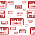 Don\'t text and drive icon seamless pattern Royalty Free Stock Photo