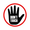 Don`t touche icon - editable stroke